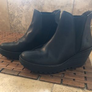 Fly London leather booties